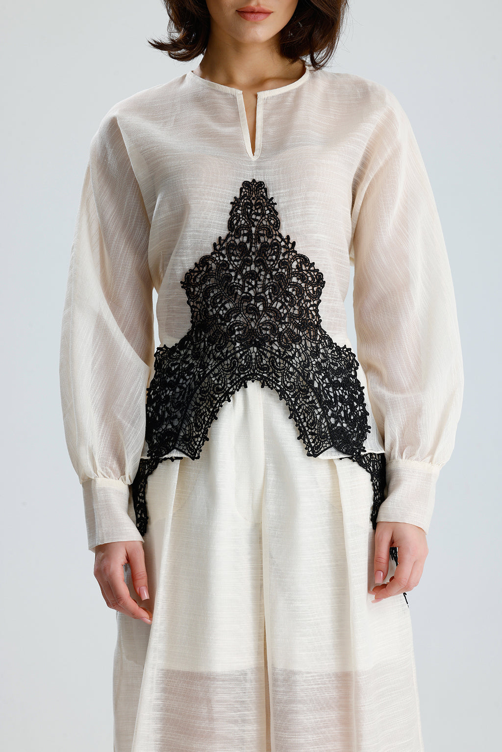 Ivory Lace Statement Set