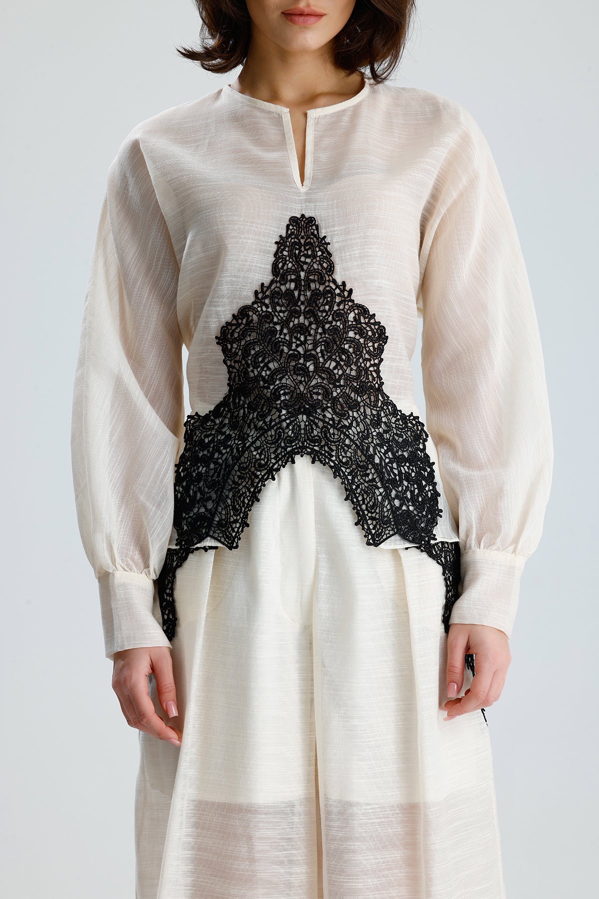 Ivory Lace Statement Set