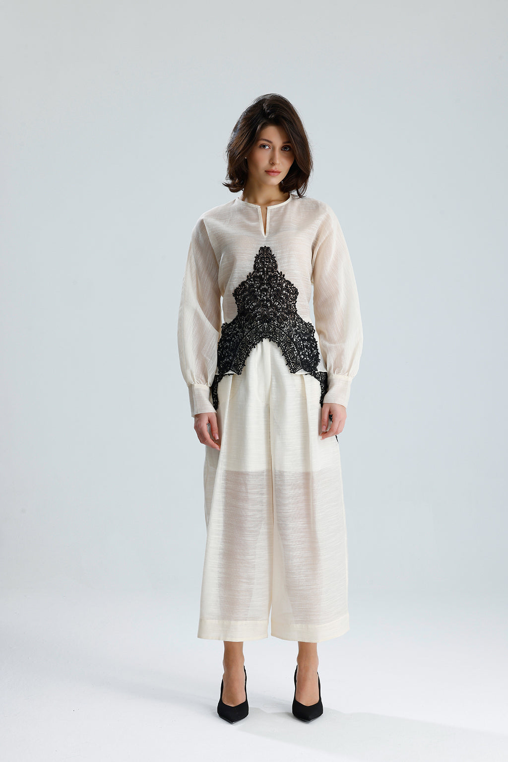 Ivory Lace Statement Set
