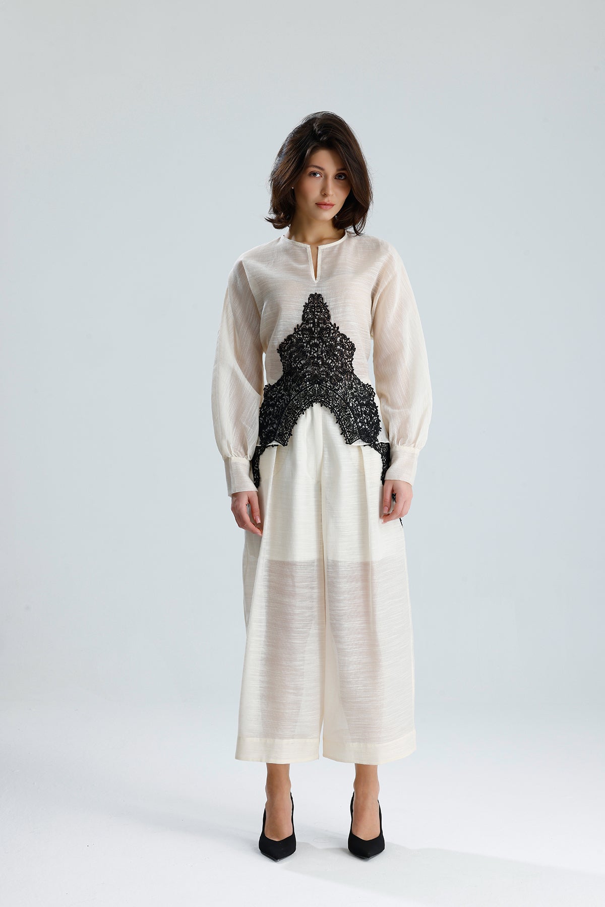 Ivory Lace Statement Set