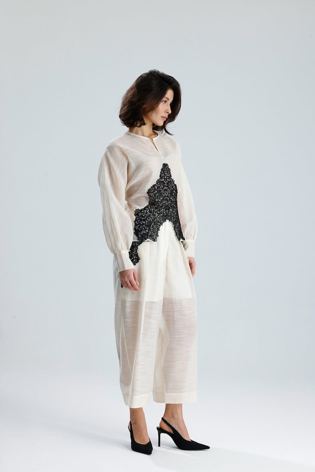 Ivory Lace Statement Set