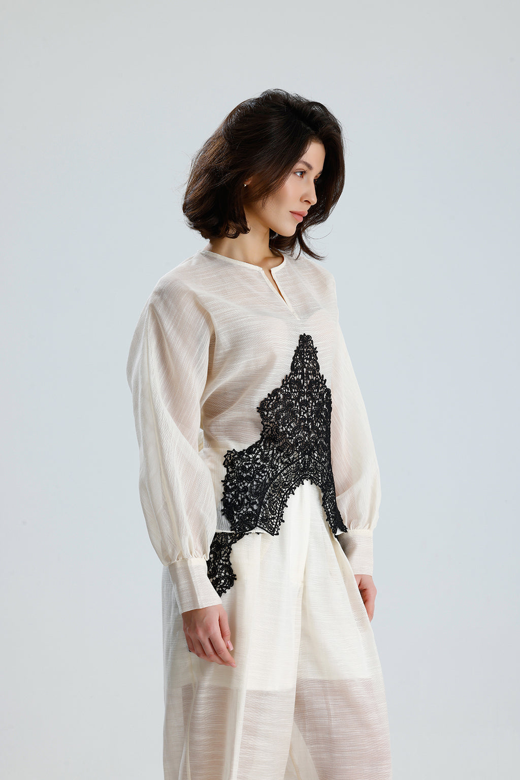Ivory Lace Statement Set