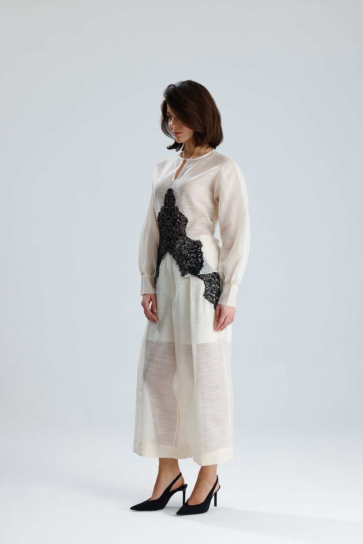 Ivory Lace Statement Set