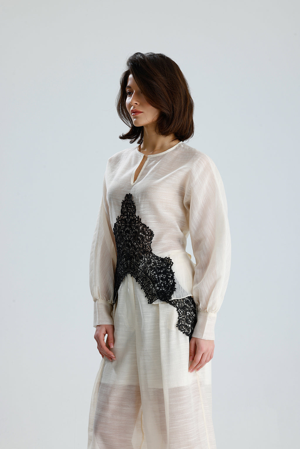 Ivory Lace Statement Set