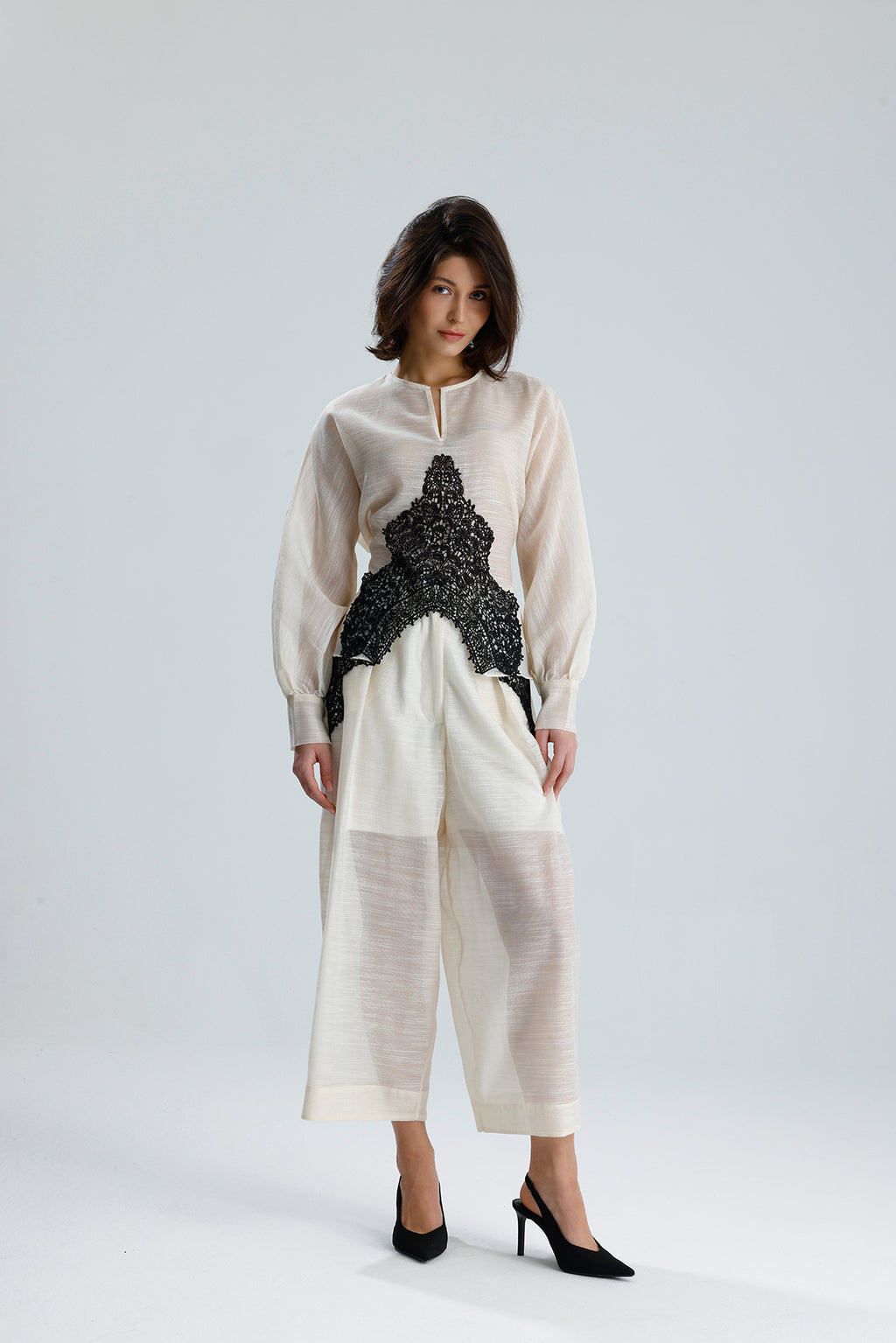 Ivory Lace Statement Set