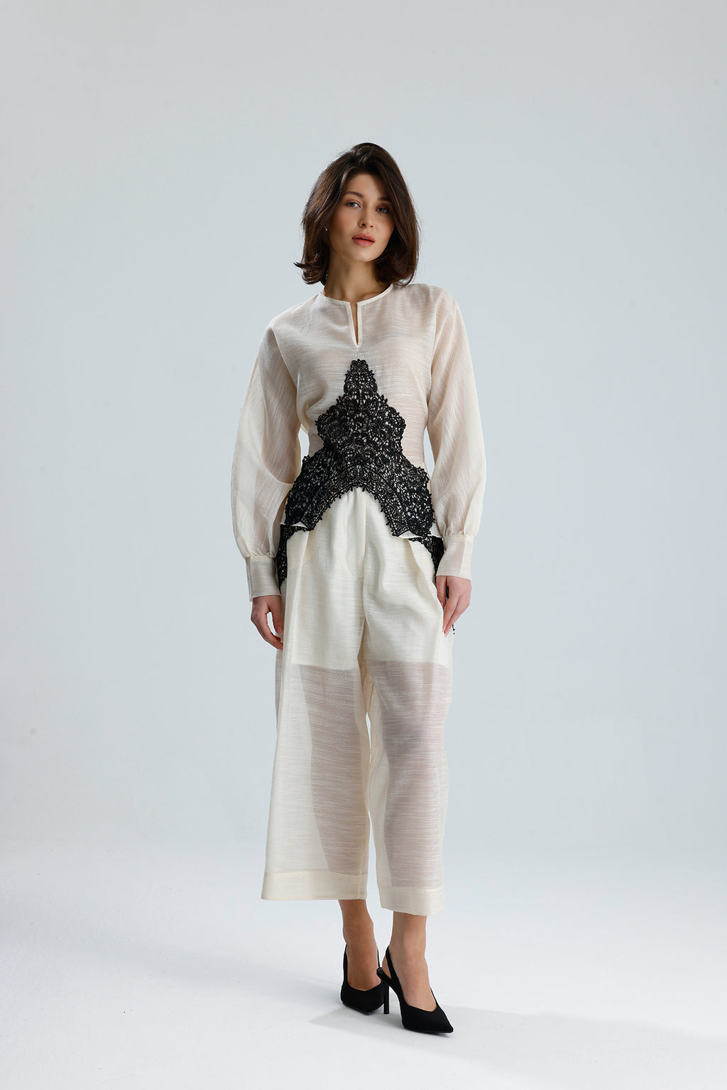 Ivory Lace Statement Set