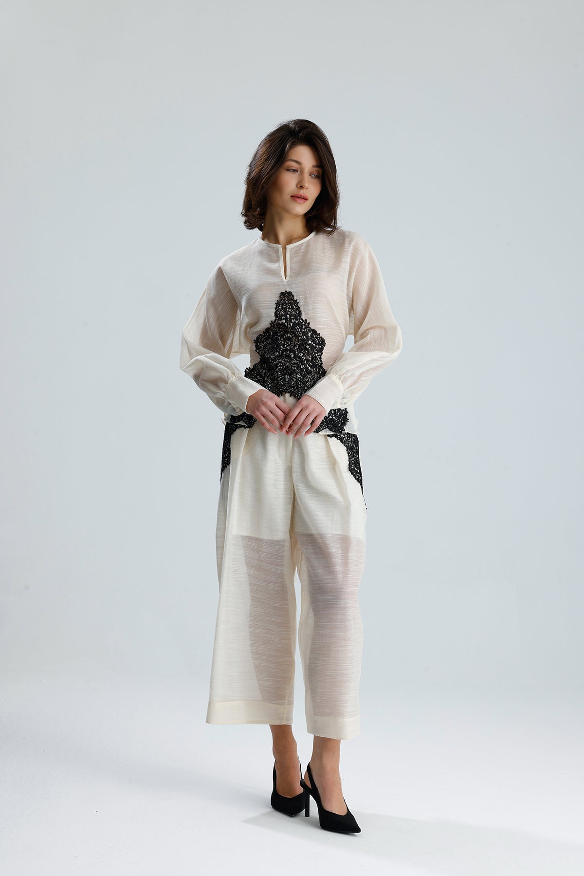 Ivory Lace Statement Set
