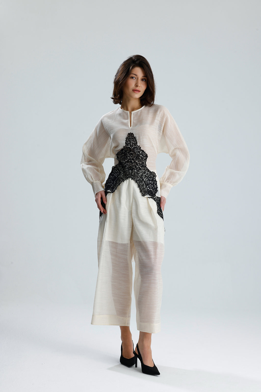 Ivory Lace Statement Set