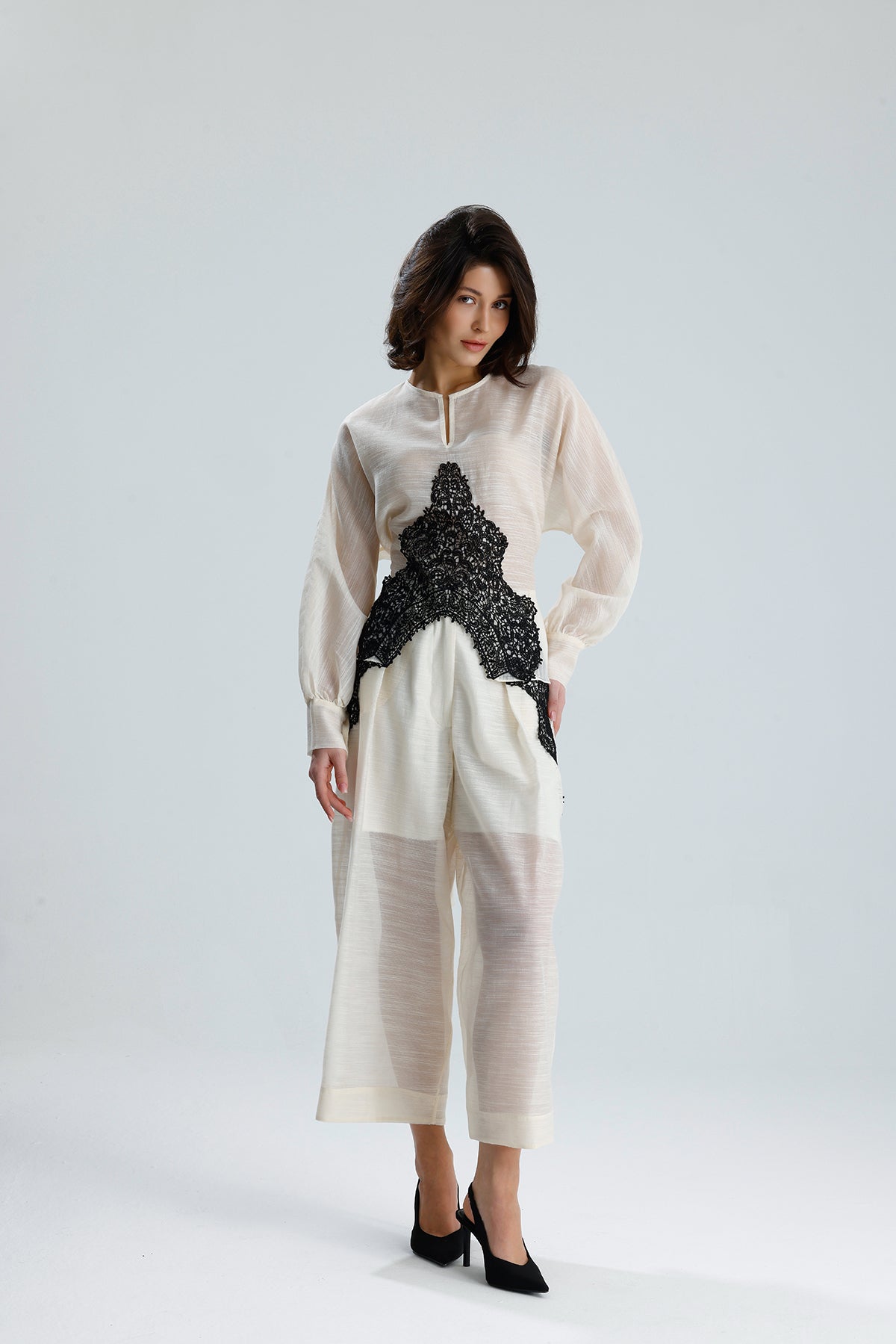 Ivory Lace Statement Set