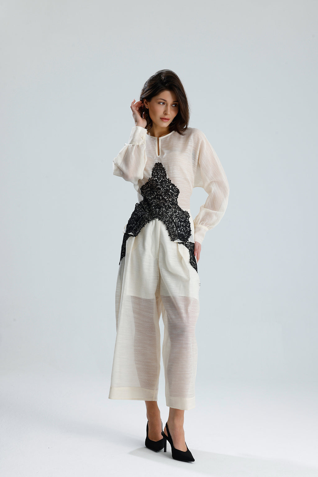 Ivory Lace Statement Set