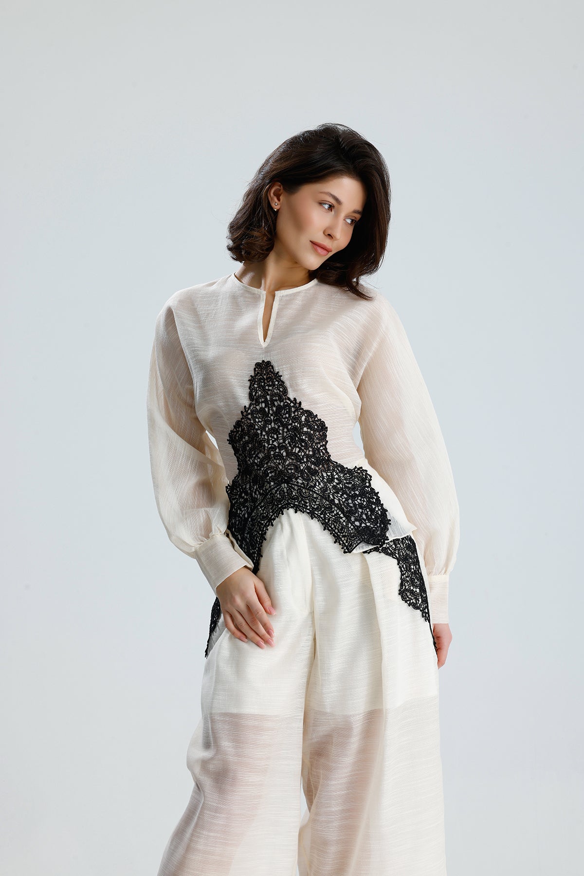 Ivory Lace Statement Set