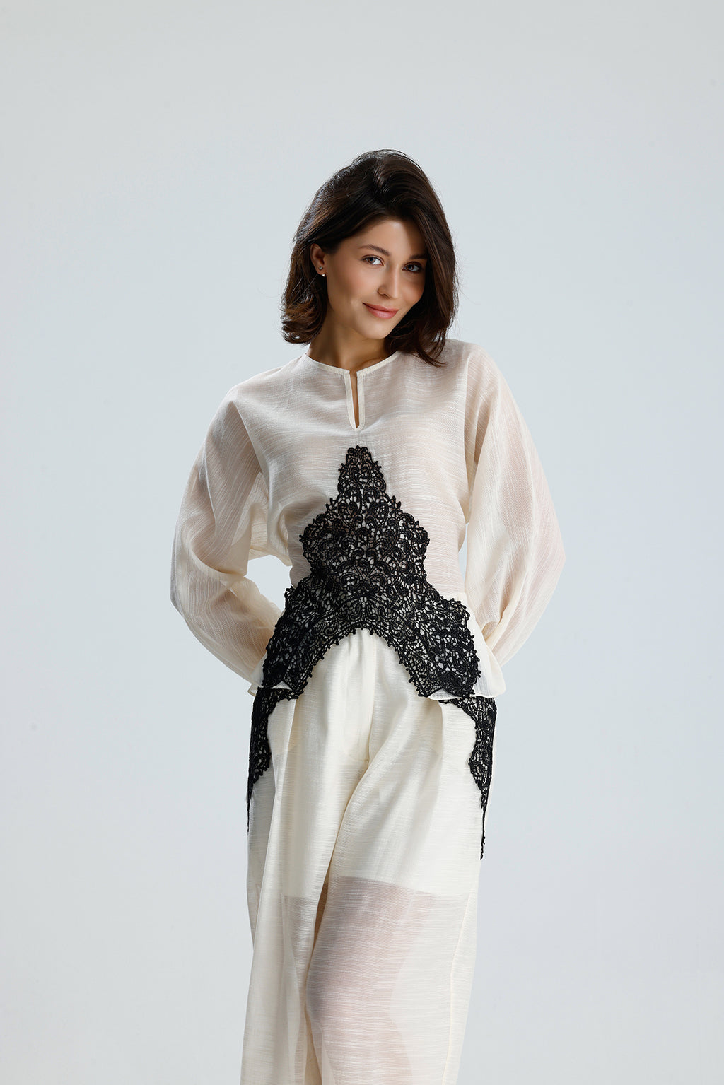 Ivory Lace Statement Set