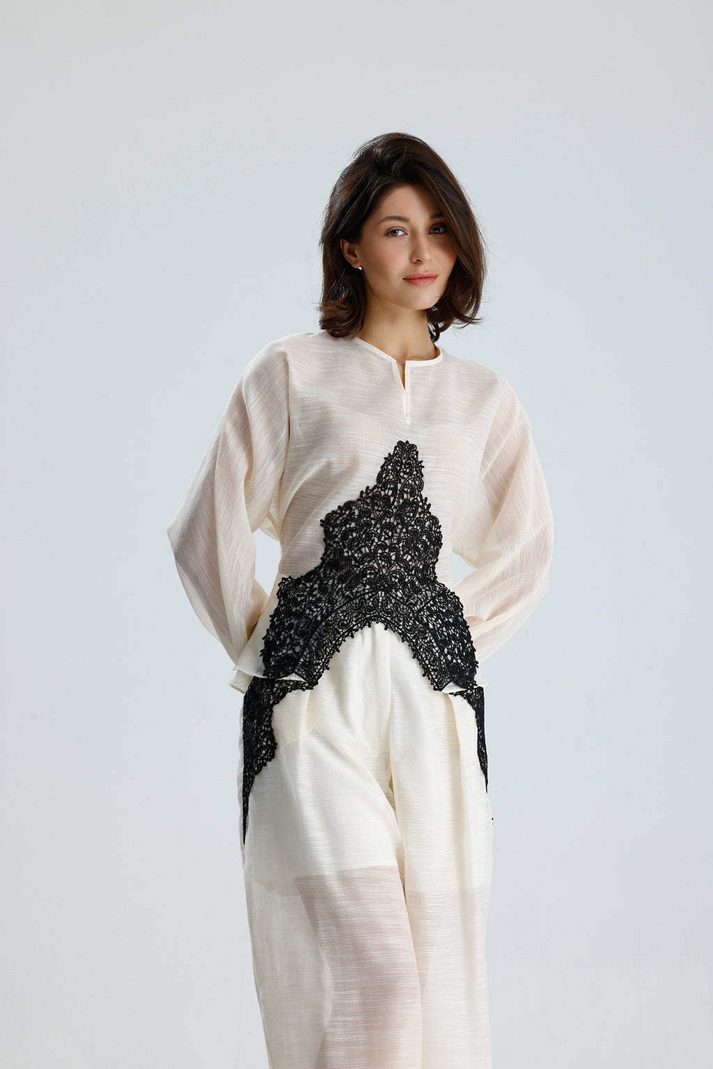 Ivory Lace Statement Set