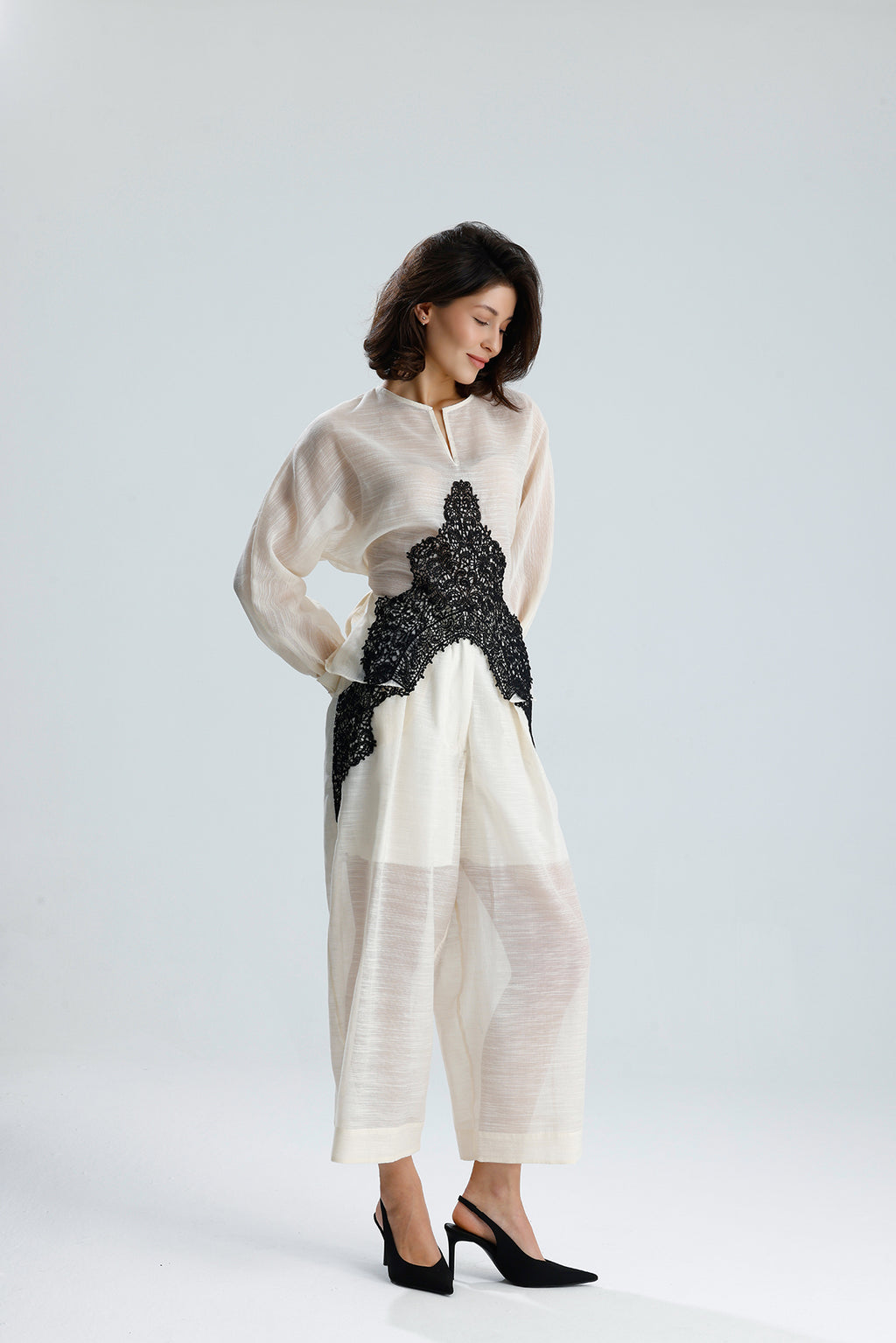 Ivory Lace Statement Set
