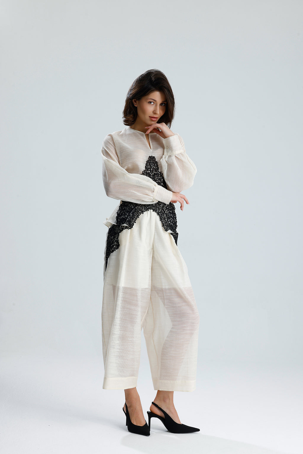Ivory Lace Statement Set
