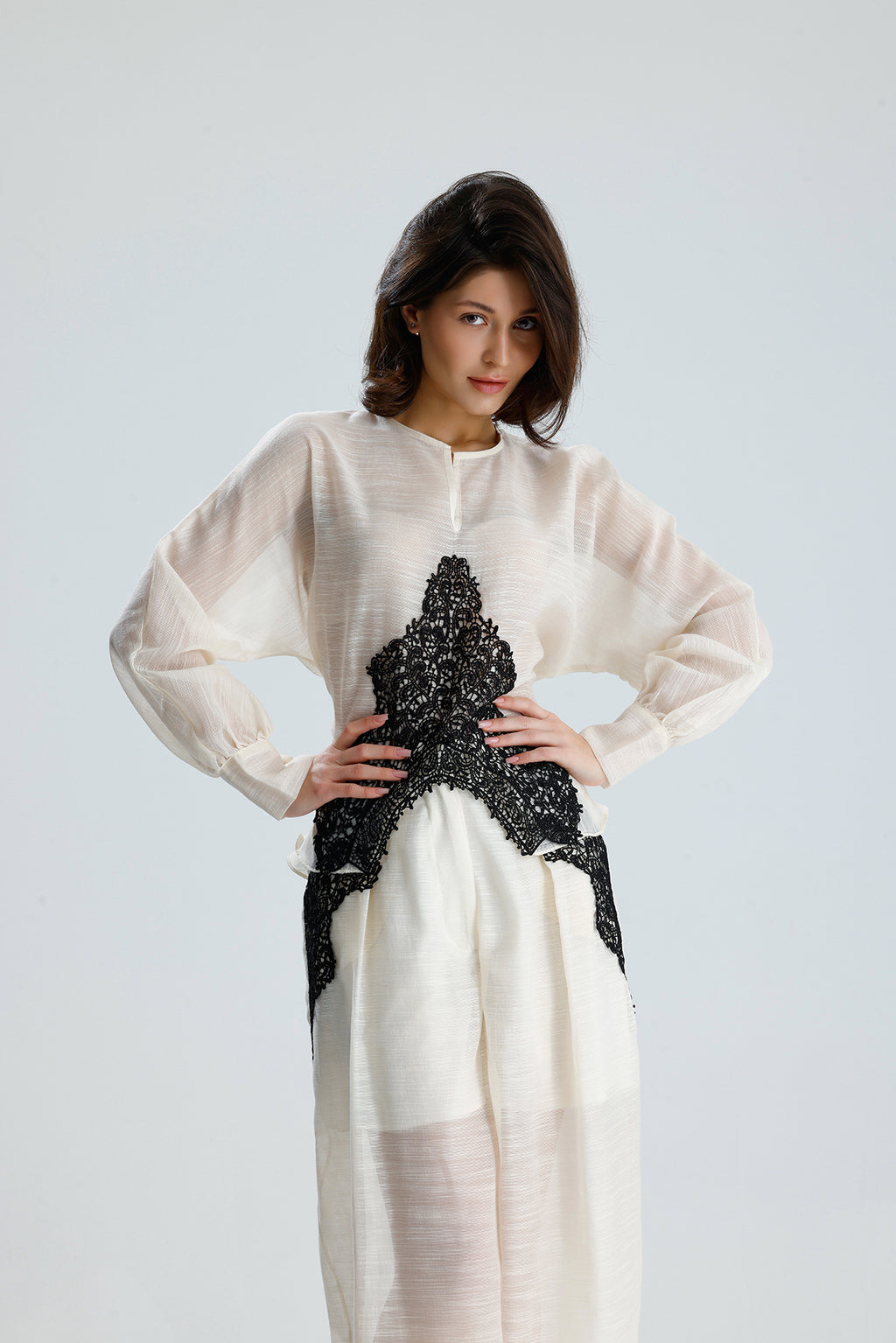 Ivory Lace Statement Set