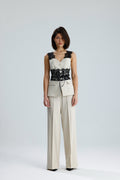 Lace Trim Utility Vest