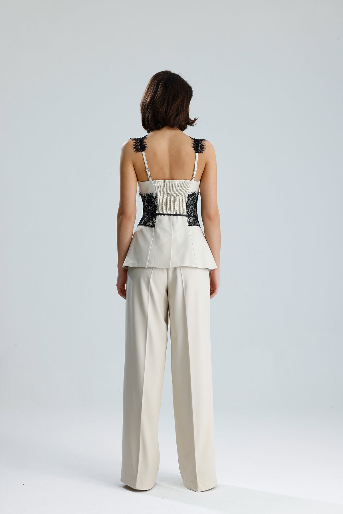 Lace Trim Utility Vest