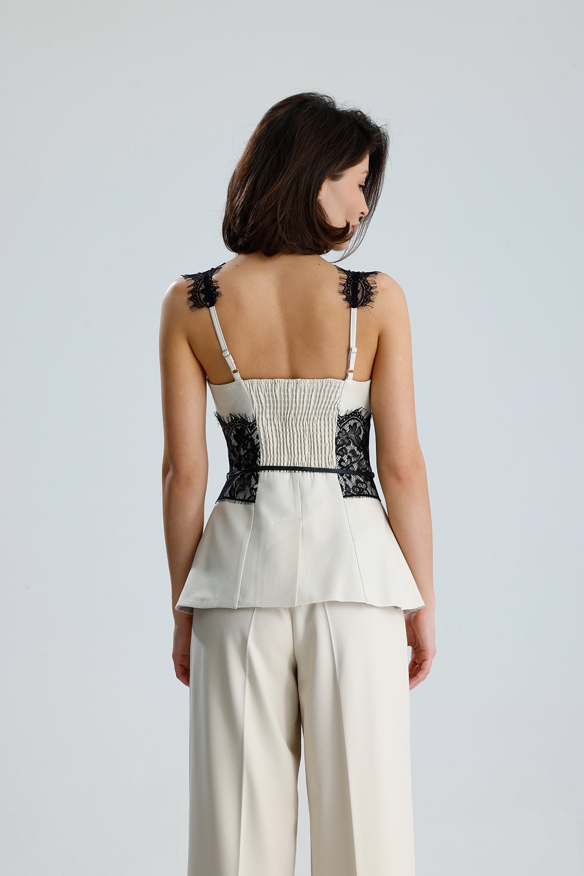 Lace Trim Utility Vest